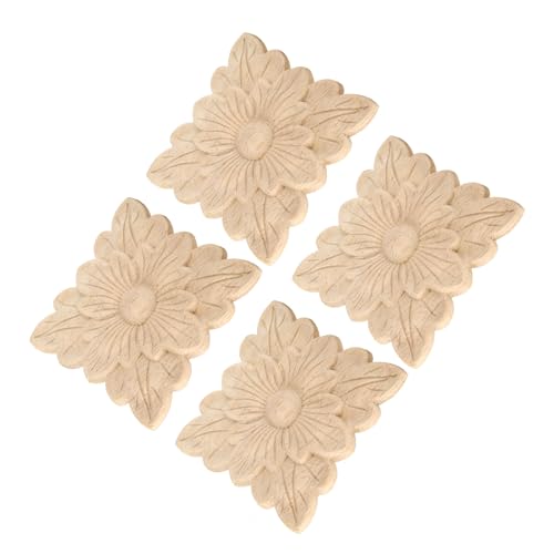XUXHOU Langlebige Gummi Geschnitzte Anwendung Elegante Gartentürdekoration für Schrank 4 Stcs XUXHOU Langlebige Gummi Geschnitzte Anwendung Elegante Gartentürdekoration für Schrank 4 Stcs von XUXHOU