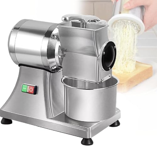 XUXIAO 550W kommerzielle Käse-Reißwolf-Maschine, Elektrische Käsereibe für Blockkäse, mit Edelstahlschale, zum Reiben von Käse, Parmesan XUXIAO 550W kommerzielle Käse-Reißwolf-Maschine, Elektrische Käsereibe für Blockkäse, mit Edelstahlschale, zum Reiben von Käse, Parmesan von XUXIAO