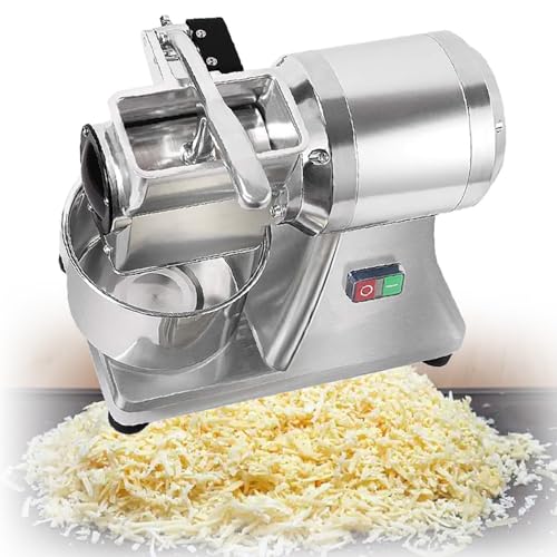 XUXIAO Elektrische Käsereibe, Hochleistungsmühle, Edelstahl, Handelsqualität, Behälter für Käse, Butter, Semmelbrösel XUXIAO Elektrische Käsereibe, Hochleistungsmühle, Edelstahl, Handelsqualität, Behälter für Käse, Butter, Semmelbrösel von XUXIAO