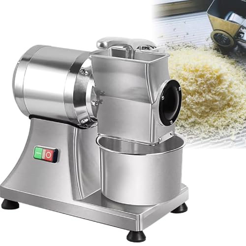 XUXIAO Elektrische Käsereibe, Mühle, Schneidemaschine, 550 W, rotierende elektrische Reibe, Durchsatzleistung 40 kg/Stunde, Schneidemaschine für Restaurants und den Heimgebrauch von XUXIAO