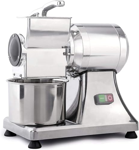 XUXIAO Kommerzielle elektrische Käsereibe, mit Edelstahleimer, Schleifmaschine, Elektrische Buttermühle für Käse, Butter, Semmelbrösel von XUXIAO