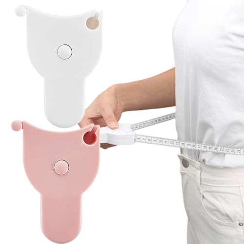 2-teiliges Maßband zum Nähen, Körpermaßband, weiches Maßband, 150 cm/60 Zoll Maßband, Schneidermaß, Körpermaß für Körper, Stoffnähen und Basteln, einziehbar, Körpermaßband (Nordisches Rosa/Weiß) 2-teiliges Maßband zum Nähen, Körpermaßband, weiches Maßband, 150 cm/60 Zoll Maßband, Schneidermaß, Körpermaß für Körper, Stoffnähen und Basteln, einziehbar, Körpermaßband (Nordisches Rosa/Weiß) von XUZWECP