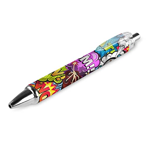 XVBCDFG Comic-Stil, niedlicher einziehbarer Kugelschreiber, 0,5 mm, dicke Spitze, blaue Tinte, Premium-Qualität, Schreibgerät, 1 Stück von XVBCDFG