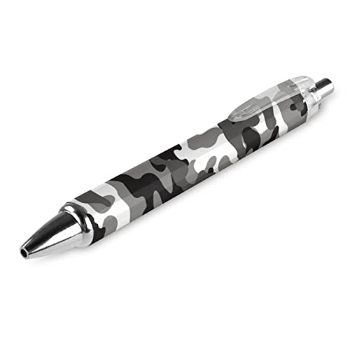 XVBCDFG Grauer Camouflage-Kugelschreiber, einziehbar, rund, feine Spitze, für Notizbuch, Schreiben, Büro, 0,5 mm, 1/2/4 Stück von XVBCDFG