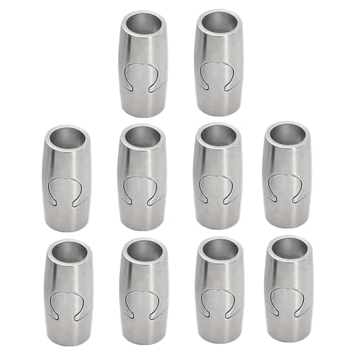 10pcs Armbandverschlüsse und Verschlüsse, Magnetverschluss aus rostfreiem Stahl, Armband -Endkappen mit Verriegelungsmechanismus, Fassverschließung Verschluss für DIY -Schmuckzubehör herstellen 10pcs Armbandverschlüsse und Verschlüsse, Magnetverschluss aus rostfreiem Stahl, Armband -Endkappen mit Verriegelungsmechanismus, Fassverschließung Verschluss für DIY -Schmuckzubehör herstellen von XVHOAB