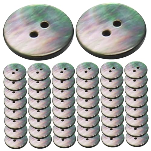 Knöpfe für Kleidung, 50pcs 12, 5 mm 2 Löcher Nähknöpfe, einfach für Handwerk, Sportmantel, Uniform, Jacke zu bedienen von XVHOAB