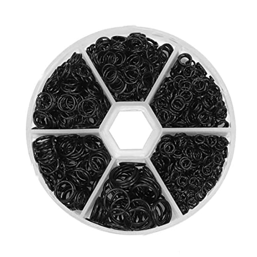 Offene Sprungringe Metallanschlüsse Armbiernehnung Halskette finden o Ring 970pcs schwarz von XVHOAB