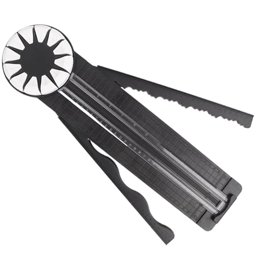 Papierhandwerkskante 12 in 1 360 ° Rotatierbarer Papierschneider Nicht-Schlupf-Cutter mit klarem Folien und faltbarem Lineal Scaled Slicer für Sammelalbum, Kartenherstellung und mehr Papierhandwerkskante 12 in 1 360 ° Rotatierbarer Papierschneider Nicht-Schlupf-Cutter mit klarem Folien und faltbarem Lineal Scaled Slicer für Sammelalbum, Kartenherstellung und mehr von XVHOAB