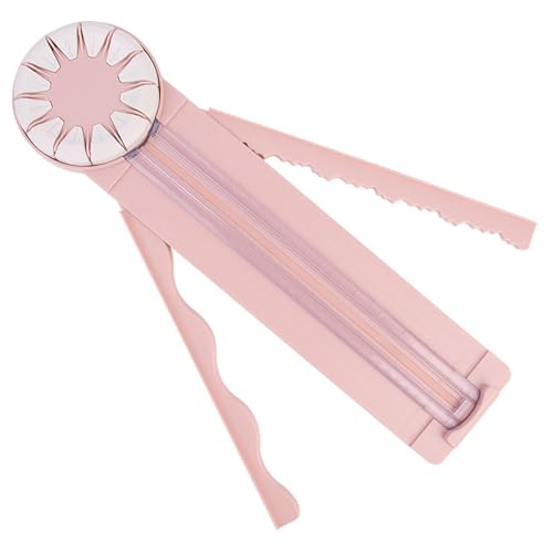 Papierschneider, 12 in 1 Drehpapierschneider mit verlängertem Faltungsherrscher, Nicht -Slip -Trimmer mit gerader, wellen-, perforierten und knackenden Klingen für das Handwerk von Fotokablonen Postk von XVHOAB