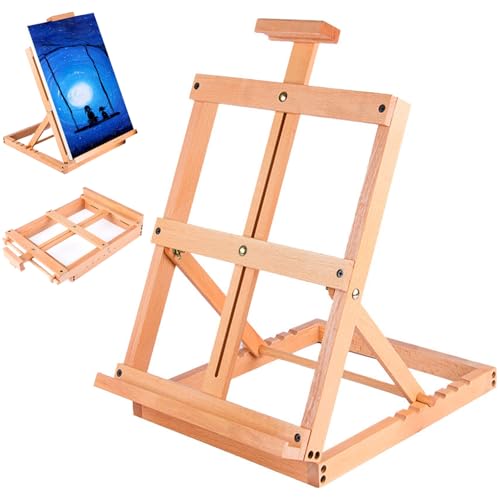 Tisch -Top -Staffelei Holzstahl von XVHOAB