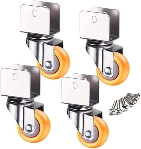 XWJOYW Schwenkrad, Universalrad, Lenkrollen, 4 Stück Schwenkrollen 1,5 Zoll Rad U-Klemme Oben drehbare Universal-Lenkbremsrolle, Tragkraft 60 kg, mit Schrauben XWJOYW Schwenkrad, Universalrad, Lenkrollen, 4 Stück Schwenkrollen 1,5 Zoll Rad U-Klemme Oben drehbare Universal-Lenkbremsrolle, Tragkraft 60 kg, mit Schrauben von XWJOYW