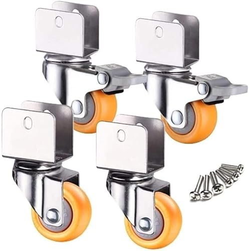 XWJOYW Schwenkrad, Universalrad, Lenkrollen, 4 Stück Schwenkrollen 1,5 Zoll Rad U-Klemme Oben drehbare Universal-Lenkbremsrolle, Tragkraft 60 kg, mit Schrauben XWJOYW Schwenkrad, Universalrad, Lenkrollen, 4 Stück Schwenkrollen 1,5 Zoll Rad U-Klemme Oben drehbare Universal-Lenkbremsrolle, Tragkraft 60 kg, mit Schrauben von XWJOYW