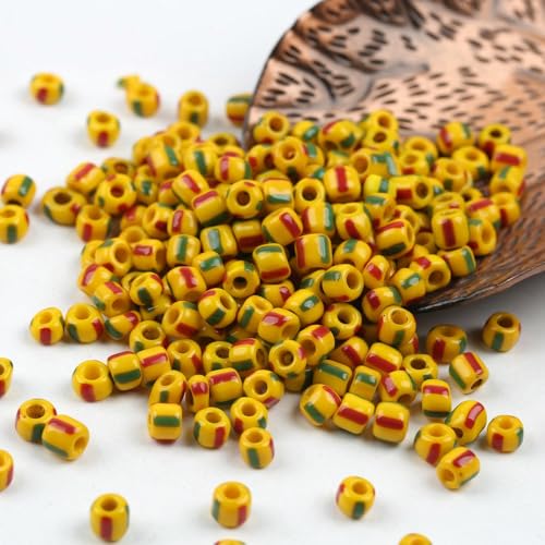 XWNXQ 2500 Stück 5 mm Glasperlen, Vintage-farbige Glas-Abstandshalterperlen, geeignet zur Herstellung von Schmuck, handgefertigten Armbändern, Halsketten, Schlüsselanhängern und Bastelarbeiten XWNXQ 2500 Stück 5 mm Glasperlen, Vintage-farbige Glas-Abstandshalterperlen, geeignet zur Herstellung von Schmuck, handgefertigten Armbändern, Halsketten, Schlüsselanhängern und Bastelarbeiten von XWNXQ