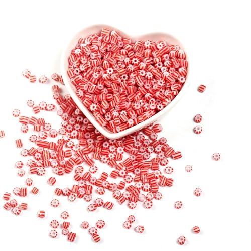 XWNXQ 5000 Stück 3 mm Wassermelonenstreifen-Glasperlen, bunte Abstandsperlen für handgefertigte Armbänder, Halsketten, DIY-Schmuckherstellung XWNXQ 5000 Stück 3 mm Wassermelonenstreifen-Glasperlen, bunte Abstandsperlen für handgefertigte Armbänder, Halsketten, DIY-Schmuckherstellung von XWNXQ