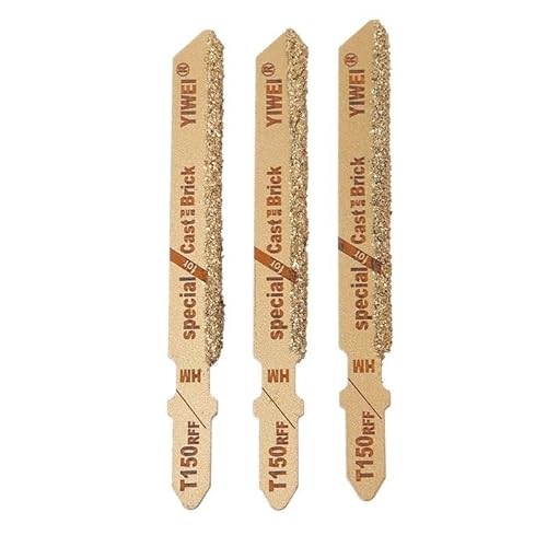 XWTOOL 6 Stück Diamant-Stichsägeblätter mit T-Schaft, 7,6 cm, Körnung 50, Stichsägeblatt mit 150 Hartmetallkörnung, Schneidwerkzeug for Keramikfliesen XWTOOL 6 Stück Diamant-Stichsägeblätter mit T-Schaft, 7,6 cm, Körnung 50, Stichsägeblatt mit 150 Hartmetallkörnung, Schneidwerkzeug for Keramikfliesen von XWTOOL