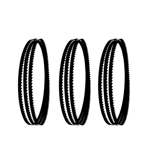 XWTOOL Holzbandsägeblätter 6 TPI 1505 x 12 x 0,36 mm for Metab0 Bandsägen BS 230 bis 2001 3St von XWTOOL