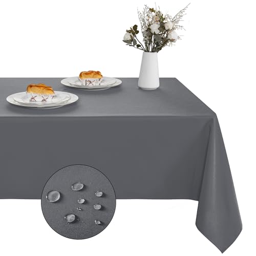 XWZO Tischdecke Abwaschbar, Tischdecke Grau, Fleckschutz Abwischbare Tischwäsche, Outdoor Tischdecken für Küche Party, 135 x 200 cm, 1 Stück XWZO Tischdecke Abwaschbar, Tischdecke Grau, Fleckschutz Abwischbare Tischwäsche, Outdoor Tischdecken für Küche Party, 135 x 200 cm, 1 Stück von XWZO