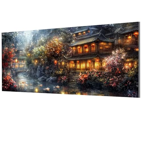 Architektur Malen Nach Zahlen Erwachsene Groß XXL 100x200cm, Malen Nach Zahlen Blume DIY Farbe Acrylfarbe ölgemälde Set mit Pinseln für Zimmer Deko Wand Aesthetic, Geschenke für Frauen, Model-1456 Architektur Malen Nach Zahlen Erwachsene Groß XXL 100x200cm, Malen Nach Zahlen Blume DIY Farbe Acrylfarbe ölgemälde Set mit Pinseln für Zimmer Deko Wand Aesthetic, Geschenke für Frauen, Model-1456 von XXDBBDOU