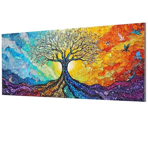 Baum Des Lebens Malen Nach Zahlen Erwachsene Groß XXL 100x200cm, Malen Nach Zahlen Baum DIY Farbe Acrylfarbe ölgemälde Set mit Pinseln für Zimmer Deko Wand Aesthetic, Geschenke für Frauen, Model-1444 Baum Des Lebens Malen Nach Zahlen Erwachsene Groß XXL 100x200cm, Malen Nach Zahlen Baum DIY Farbe Acrylfarbe ölgemälde Set mit Pinseln für Zimmer Deko Wand Aesthetic, Geschenke für Frauen, Model-1444 von XXDBBDOU