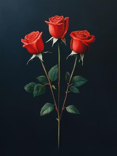 Blume Diamond Painting Erwachsene, Diamond Painting Rote Rose Diamanten Malerei Kinder Anfänger DIY Vollbohrer Mosaikherstellung Stickerei Kreuzstich Bilder, Home Wand Deko Geschenke 80x110cm k1-142 Blume Diamond Painting Erwachsene, Diamond Painting Rote Rose Diamanten Malerei Kinder Anfänger DIY Vollbohrer Mosaikherstellung Stickerei Kreuzstich Bilder, Home Wand Deko Geschenke 80x110cm k1-142 von XXDBBDOU