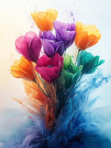 Blume Diamond Painting Tulpe Diamond Painting Erwachsene Kinder DIY 5D Vollbohrer Kristall Stickerei Kreuzstich Diamanten Malerei Bilder Bastelset, Zimmer Deko Wohnzimmer Geschenke 40x55cm 5r-95 Blume Diamond Painting Tulpe Diamond Painting Erwachsene Kinder DIY 5D Vollbohrer Kristall Stickerei Kreuzstich Diamanten Malerei Bilder Bastelset, Zimmer Deko Wohnzimmer Geschenke 40x55cm 5r-95 von XXDBBDOU