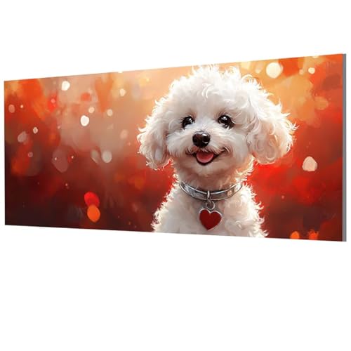 Hund Malen Nach Zahlen Erwachsene Groß XXL 60x120cm, Malen Nach Zahlen Tier DIY Farbe Acrylfarbe ölgemälde Set mit Pinseln für Zimmer Deko Wand Aesthetic, Geschenke für Frauen, Rahmenlos Model-1500 Hund Malen Nach Zahlen Erwachsene Groß XXL 60x120cm, Malen Nach Zahlen Tier DIY Farbe Acrylfarbe ölgemälde Set mit Pinseln für Zimmer Deko Wand Aesthetic, Geschenke für Frauen, Rahmenlos Model-1500 von XXDBBDOU