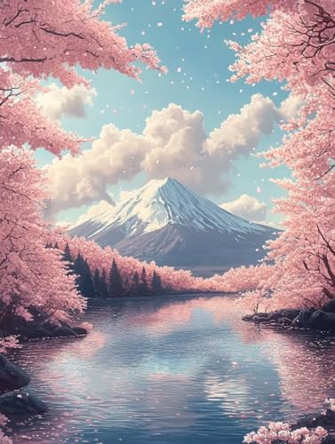 Japan Diamond Painting Vulkan Fuji Diamond Painting Erwachsene Kinder DIY 5D Vollbohrer Kristall Stickerei Kreuzstich Bilder Bastelset Diamanten Malerei Anfänger, Zimmer Deko Wohnzimmer 60x80cm 5d-23I Japan Diamond Painting Vulkan Fuji Diamond Painting Erwachsene Kinder DIY 5D Vollbohrer Kristall Stickerei Kreuzstich Bilder Bastelset Diamanten Malerei Anfänger, Zimmer Deko Wohnzimmer 60x80cm 5d-23I von XXDBBDOU