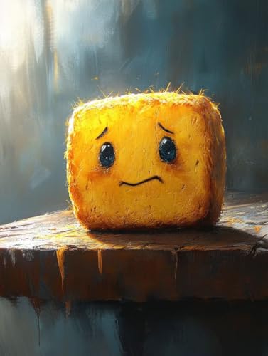Karikatur Diamond Painting Brot Diamond Painting Erwachsene Kinder DIY 5D Vollbohrer Kristall Stickerei Kreuzstich Diamanten Malerei Bilder Bastelset, Zimmer Deko Wohnzimmer Geschenke 30x40cm 5w-24S von XXDBBDOU