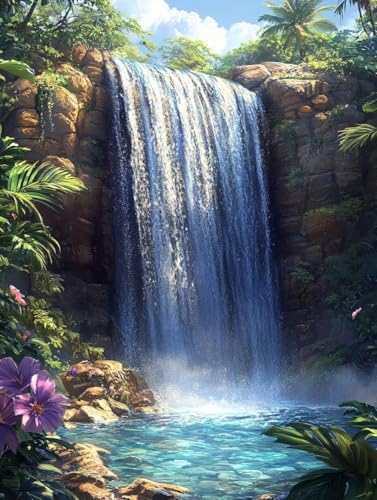 Landschaft Diamond Painting Erwachsene, 5D Diamond Painting Fallen Diamanten Malerei Kinder Anfänger DIY Vollbohrer Stickerei Kreuzstich Bilder Set, Home Wand Deko Wohnzimmer Geschenke 40x55cm f1-21M Landschaft Diamond Painting Erwachsene, 5D Diamond Painting Fallen Diamanten Malerei Kinder Anfänger DIY Vollbohrer Stickerei Kreuzstich Bilder Set, Home Wand Deko Wohnzimmer Geschenke 40x55cm f1-21M von XXDBBDOU