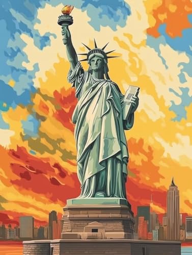 Landschaft Diamond Painting Erwachsene, 5D Diamond Painting Freiheitsstatue Diamanten Malerei Kinder Anfänger DIY Vollbohrer Stickerei Kreuzstich Bilder Set, Home Wand Deko Geschenke 100x135cm m1-21T Landschaft Diamond Painting Erwachsene, 5D Diamond Painting Freiheitsstatue Diamanten Malerei Kinder Anfänger DIY Vollbohrer Stickerei Kreuzstich Bilder Set, Home Wand Deko Geschenke 100x135cm m1-21T von XXDBBDOU