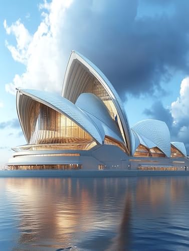 Landschaft Diamond Painting Erwachsene, 5D Diamond Painting Sydney Opera House Diamanten Malerei Kinder Anfänger DIY Vollbohrer Stickerei Kreuzstich Bilder Set, Home Wand Deko Geschenke 40x55cm f1-17W Landschaft Diamond Painting Erwachsene, 5D Diamond Painting Sydney Opera House Diamanten Malerei Kinder Anfänger DIY Vollbohrer Stickerei Kreuzstich Bilder Set, Home Wand Deko Geschenke 40x55cm f1-17W von XXDBBDOU