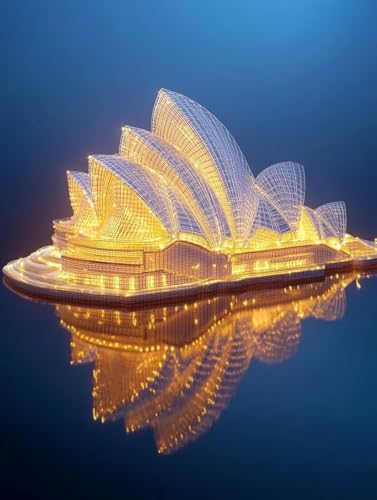 Landschaft Diamond Painting Erwachsene, 5D Diamond Painting Sydney Opera House Diamanten Malerei Kinder Anfänger DIY Vollbohrer Stickerei Kreuzstich Bilder Set, Home Wand Deko Geschenke 60x80cm q1-99 Landschaft Diamond Painting Erwachsene, 5D Diamond Painting Sydney Opera House Diamanten Malerei Kinder Anfänger DIY Vollbohrer Stickerei Kreuzstich Bilder Set, Home Wand Deko Geschenke 60x80cm q1-99 von XXDBBDOU
