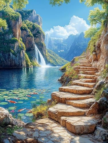 Landschaft Diamond Painting Erwachsene, Diamond Painting Fallen Diamanten Malerei Kinder Anfänger DIY Vollbohrer Mosaikherstellung Stickerei Kreuzstich Bilder, Home Wand Deko Geschenke 60x80cm q1-51 Landschaft Diamond Painting Erwachsene, Diamond Painting Fallen Diamanten Malerei Kinder Anfänger DIY Vollbohrer Mosaikherstellung Stickerei Kreuzstich Bilder, Home Wand Deko Geschenke 60x80cm q1-51 von XXDBBDOU