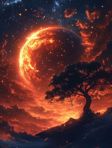 Landschaft Diamond Painting Mond Diamond Painting Erwachsene Kinder DIY 5D Vollbohrer Kristall Stickerei Kreuzstich Bilder Bastelset Diamanten Malerei Anfänger, Zimmer Deko Wohnzimmer 40x55cm 5l-16K Landschaft Diamond Painting Mond Diamond Painting Erwachsene Kinder DIY 5D Vollbohrer Kristall Stickerei Kreuzstich Bilder Bastelset Diamanten Malerei Anfänger, Zimmer Deko Wohnzimmer 40x55cm 5l-16K von XXDBBDOU