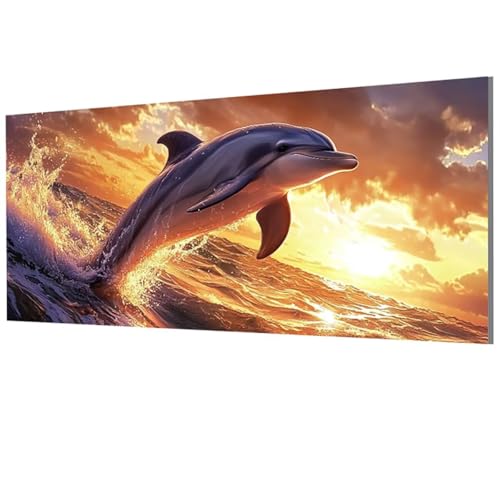 Malen Nach Zahlen Erwachsene Delphin, Ozean Malen Nach Zahlen Leinwand, DIY Bastelset Erwachsene Paint by Numbers mit Pinseln und Acrylpigment für Wand Deko, Geschenke für Frauen 20x40cm, Model-0682 Malen Nach Zahlen Erwachsene Delphin, Ozean Malen Nach Zahlen Leinwand, DIY Bastelset Erwachsene Paint by Numbers mit Pinseln und Acrylpigment für Wand Deko, Geschenke für Frauen 20x40cm, Model-0682 von XXDBBDOU