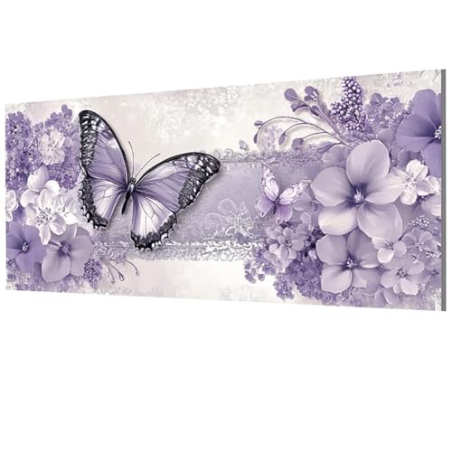 Malen Nach Zahlen Erwachsene Schmetterling, Blume Malen Nach Zahlen Leinwand, DIY Bastelset Erwachsene Paint by Numbers mit Pinseln und Acrylpigment für Zimmer Wand Deko Geschenke 50x100cm, Model-1441 Malen Nach Zahlen Erwachsene Schmetterling, Blume Malen Nach Zahlen Leinwand, DIY Bastelset Erwachsene Paint by Numbers mit Pinseln und Acrylpigment für Zimmer Wand Deko Geschenke 50x100cm, Model-1441 von XXDBBDOU