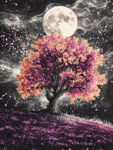 Mond Diamond Painting Baum Diamond Painting Erwachsene Kinder DIY 5D Vollbohrer Kristall Stickerei Kreuzstich Diamanten Malerei Bilder Bastelset, Zimmer Deko Wohnzimmer Geschenke 80x110cm 5t-245 Mond Diamond Painting Baum Diamond Painting Erwachsene Kinder DIY 5D Vollbohrer Kristall Stickerei Kreuzstich Diamanten Malerei Bilder Bastelset, Zimmer Deko Wohnzimmer Geschenke 80x110cm 5t-245 von XXDBBDOU