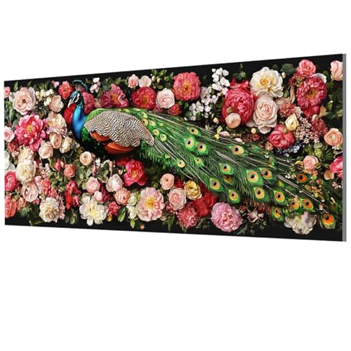 Pfau Malen Nach Zahlen Erwachsene Groß XXL 100x200cm, Malen Nach Zahlen Blume DIY Farbe Acrylfarbe ölgemälde Set mit Pinseln für Zimmer Deko Wand Aesthetic, Geschenke für Frauen, Rahmenlos Model-1470 Pfau Malen Nach Zahlen Erwachsene Groß XXL 100x200cm, Malen Nach Zahlen Blume DIY Farbe Acrylfarbe ölgemälde Set mit Pinseln für Zimmer Deko Wand Aesthetic, Geschenke für Frauen, Rahmenlos Model-1470 von XXDBBDOU