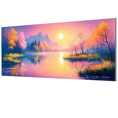 Sonnenuntergang Malen Nach Zahlen Erwachsene Groß XXL 60x120cm, Malen Nach Zahlen See DIY Farbe Acrylfarbe ölgemälde Set mit Pinseln für Zimmer Deko Wand Aesthetic, Geschenke für Frauen, Model-1571 Sonnenuntergang Malen Nach Zahlen Erwachsene Groß XXL 60x120cm, Malen Nach Zahlen See DIY Farbe Acrylfarbe ölgemälde Set mit Pinseln für Zimmer Deko Wand Aesthetic, Geschenke für Frauen, Model-1571 von XXDBBDOU