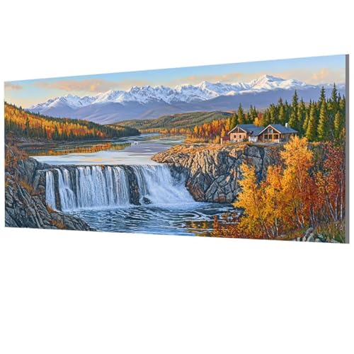StüRze Malen Nach Zahlen Erwachsene Groß XXL 60x120cm, Malen Nach Zahlen Berg DIY Farbe Acrylfarbe ölgemälde Set mit Pinseln für Zimmer Deko Wand Aesthetic, Geschenke für Frauen, Rahmenlos Model-1576 StüRze Malen Nach Zahlen Erwachsene Groß XXL 60x120cm, Malen Nach Zahlen Berg DIY Farbe Acrylfarbe ölgemälde Set mit Pinseln für Zimmer Deko Wand Aesthetic, Geschenke für Frauen, Rahmenlos Model-1576 von XXDBBDOU