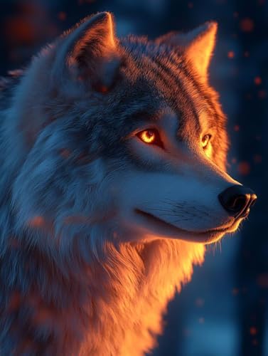Tier Diamond Painting Wolf Diamond Painting Erwachsene Kinder DIY Vollbohrer Kristall Stickerei Kreuzstich Bilder Bastelset Diamanten Malerei Anfänger, Zimmer Deko Wohnzimmer Geschenke 40x55cm 5c-262 Tier Diamond Painting Wolf Diamond Painting Erwachsene Kinder DIY Vollbohrer Kristall Stickerei Kreuzstich Bilder Bastelset Diamanten Malerei Anfänger, Zimmer Deko Wohnzimmer Geschenke 40x55cm 5c-262 von XXDBBDOU