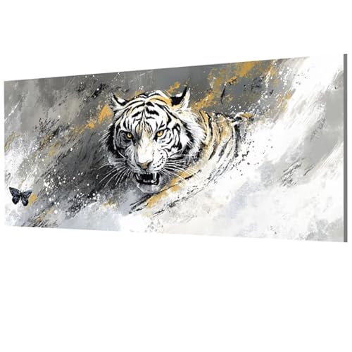 Tiger Malen Nach Zahlen Erwachsene Groß XXL 60x120cm, Malen Nach Zahlen Schmetterling DIY Farbe Acrylfarbe ölgemälde Set mit Pinseln für Zimmer Deko Wand Aesthetic, Geschenke für Frauen, Model-1506 Tiger Malen Nach Zahlen Erwachsene Groß XXL 60x120cm, Malen Nach Zahlen Schmetterling DIY Farbe Acrylfarbe ölgemälde Set mit Pinseln für Zimmer Deko Wand Aesthetic, Geschenke für Frauen, Model-1506 von XXDBBDOU