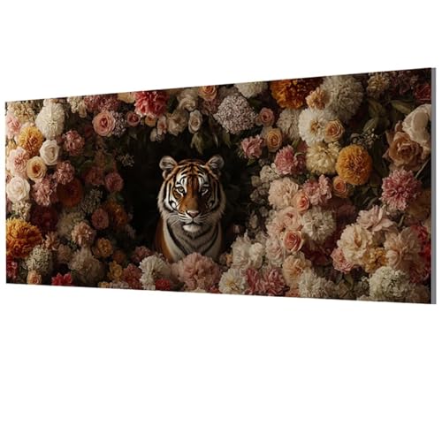 Tiger Malen Nach Zahlen Erwachsene Groß XXL 90x180cm, Malen Nach Zahlen Blume DIY Farbe Acrylfarbe ölgemälde Set mit Pinseln für Zimmer Deko Wand Aesthetic, Geschenke für Frauen, Rahmenlos Model-1454 Tiger Malen Nach Zahlen Erwachsene Groß XXL 90x180cm, Malen Nach Zahlen Blume DIY Farbe Acrylfarbe ölgemälde Set mit Pinseln für Zimmer Deko Wand Aesthetic, Geschenke für Frauen, Rahmenlos Model-1454 von XXDBBDOU