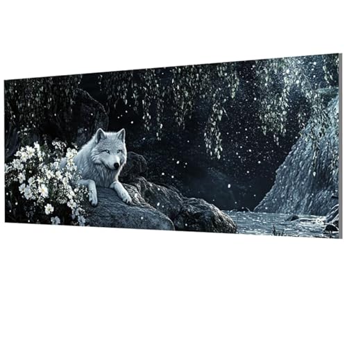 Wolf Malen Nach Zahlen Erwachsene Groß XXL 60x120cm, Malen Nach Zahlen Blume DIY Farbe Acrylfarbe ölgemälde Set mit Pinseln für Zimmer Deko Wand Aesthetic, Geschenke für Frauen, Rahmenlos Model-1514 Wolf Malen Nach Zahlen Erwachsene Groß XXL 60x120cm, Malen Nach Zahlen Blume DIY Farbe Acrylfarbe ölgemälde Set mit Pinseln für Zimmer Deko Wand Aesthetic, Geschenke für Frauen, Rahmenlos Model-1514 von XXDBBDOU