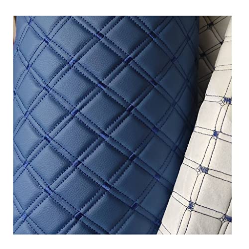 160 Cm Breit Kunstleder Polsterstoff Kaschiert Meterware MöBelstoff FüR SäMtliche Polsterarbeiten,Autos,Boote,Dekorationen 1m Meterware（160X100cm）(Blue,1.6X10m) von XXGJOALD