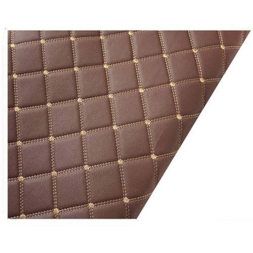 160cm Breit Kunstleder Polsterstoff Kaschiert Meterware MöBelstoff FüR SäMtliche Polsterarbeiten,Autos,Boote,Dekorationen 1m Meterware Verkauft(Brown,1.6x15m) von XXGJOALD