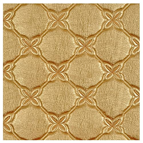 Blumenmuster Kunstleder Stoff Weiche PU Polsterstoff Meterware 138cm Breit für Sofa Stuhl Sitzbezug, DIY Crafts(Yellow28,1.38X5m) von XXGJOALD