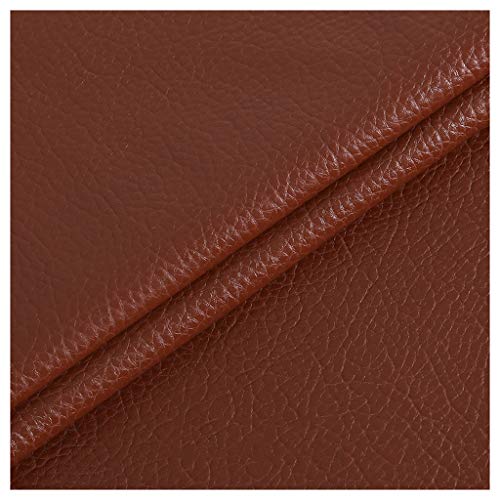 Kunstleder Leder Meterware Polsterstoff Stoff 138cm Bezugsstoff Lavendel(Reddish brown,1.38x8m) von XXGJOALD
