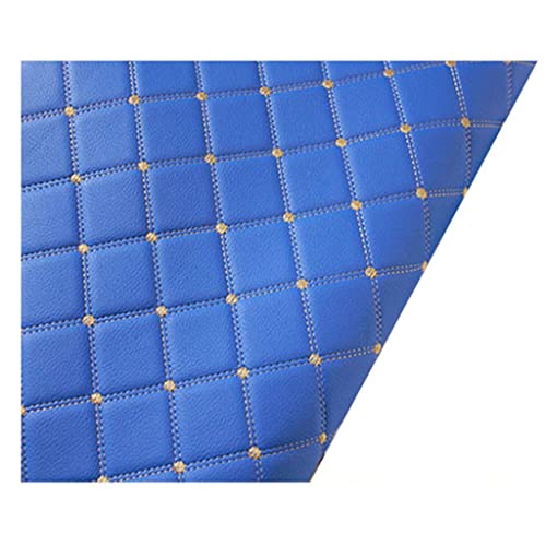 Kunstleder Lederkonzept Kunstleder Polsterstoff Gesteppt Kaschiert Meterware Möbelstoff Dekostoff(Blue,1.6x8m) von XXGJOALD