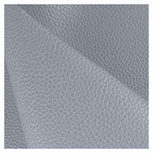 Kunstleder Polsterstoff Kaschiert Meterware MöBelstoff FüR SäMtliche Polsterarbeiten,Autos,Boote,Dekorationen 140 cm(Silver,1.4x5m) von XXGJOALD